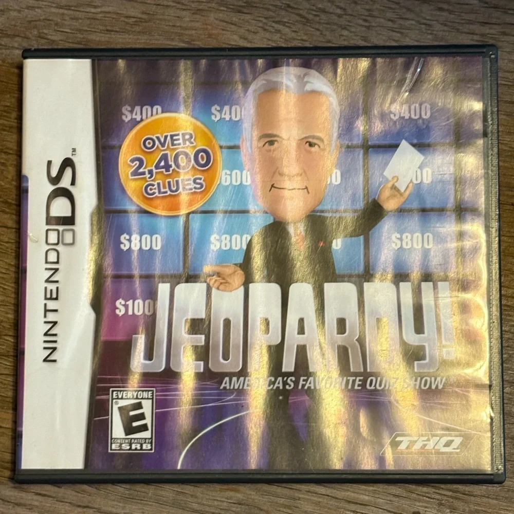 RARE Vintage Nintendo DS i, with Jeopardy Game.